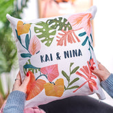 Oakdene Designs Cushions Personalised Floral Cushion